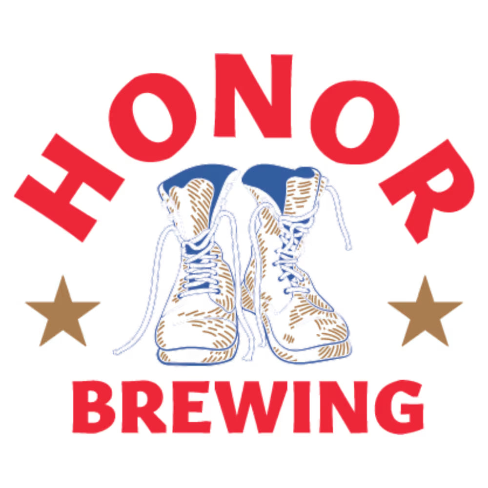 Honor Brewing logo with illustrated boots