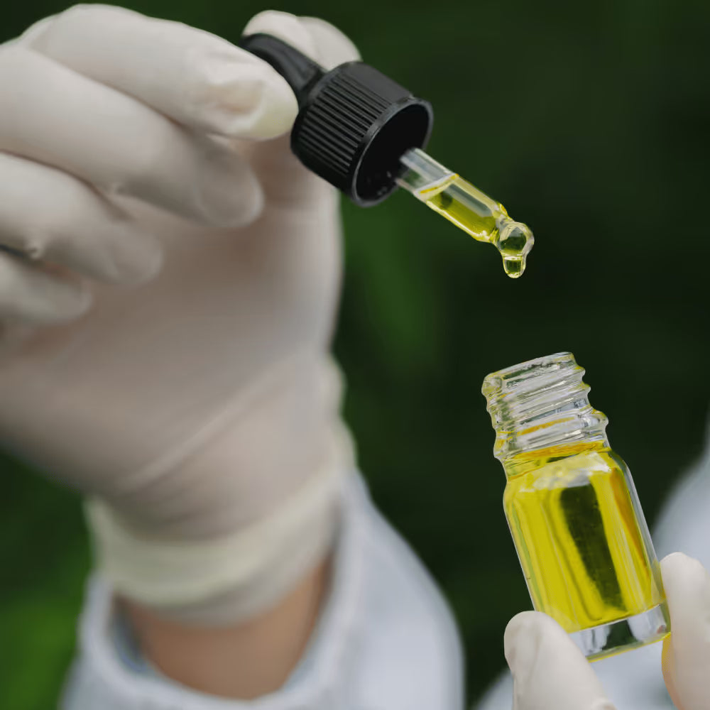 Cannabis oil dropper bottle representing Pure Shenandoah’s RSO Compassionate Care Program in Virginia.