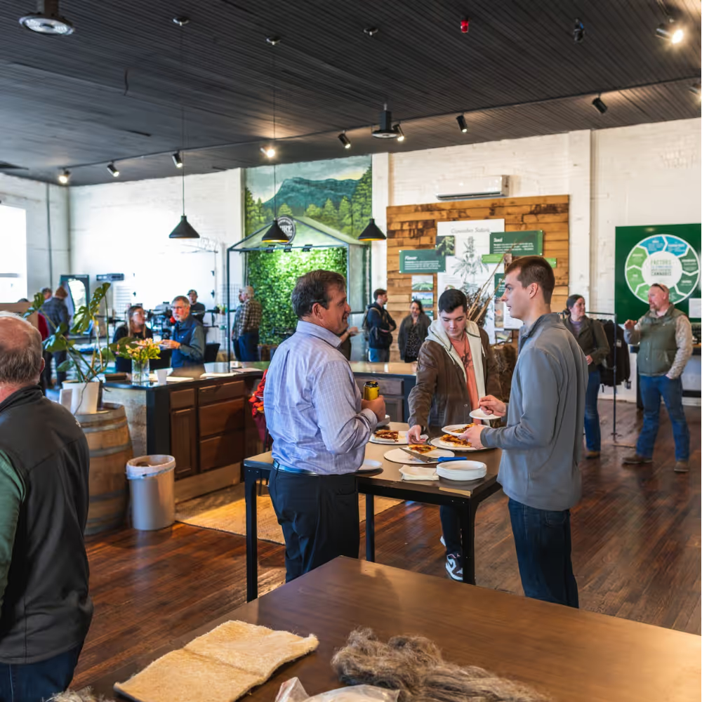Pure Shenandoah retail front in Virginia with space available for customers and partners to host events.