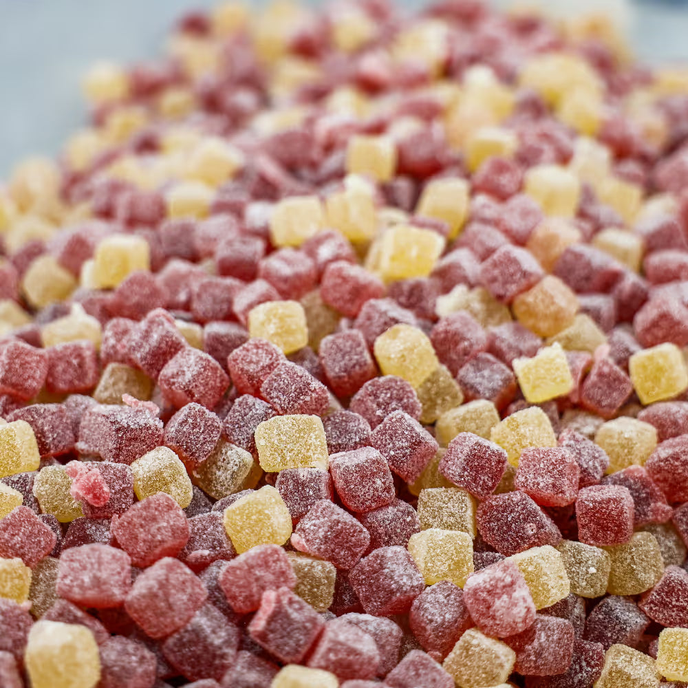 Pure Shenandoah gummy product line featuring CBD and THC gummies in assorted flavors and strengths, for wholesale distribution.